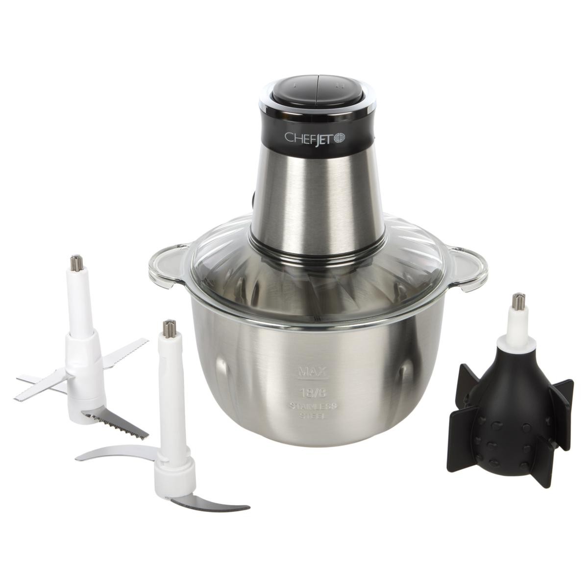 Chef Jet Tila Stainless Electric Chopper Ice Crusher and Peeler Machine
