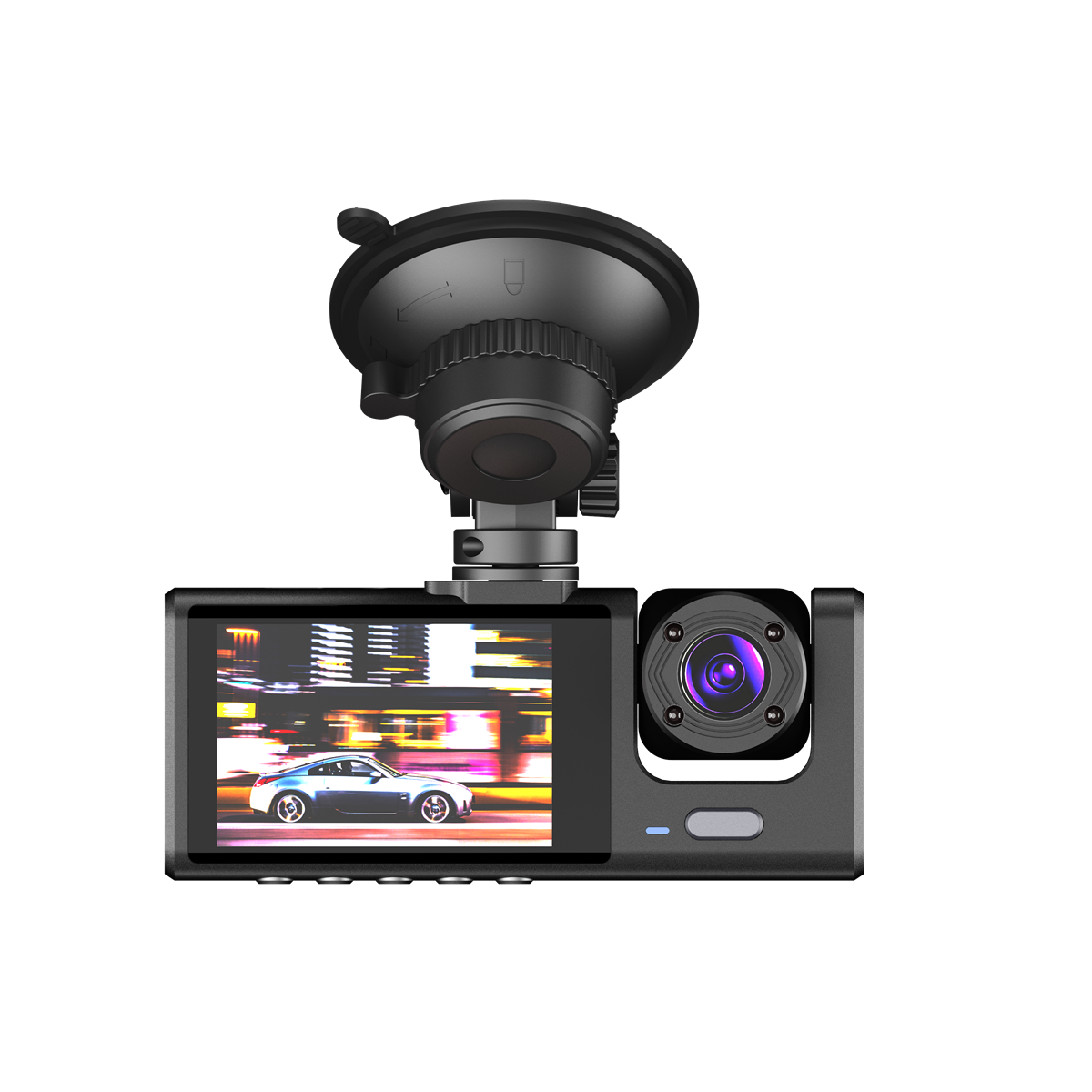 Car Dash Cam 3 Lens 2in Video Recorder Loop DVR Recording Night Vision G-sensor