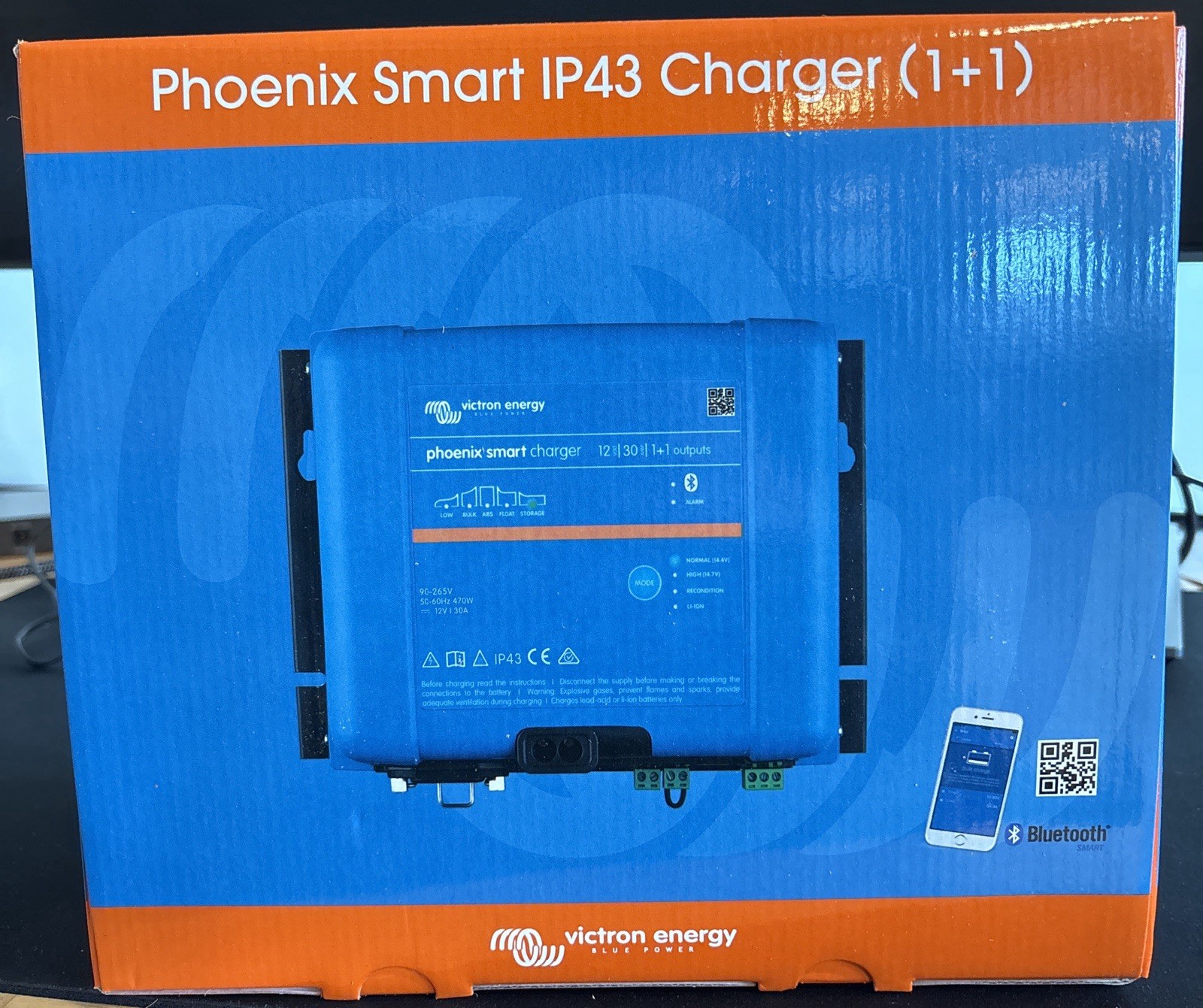 Victron Phoenix Smart IP43 Charger 12/30 (1+1) Bluetooth Marine Battery Charger