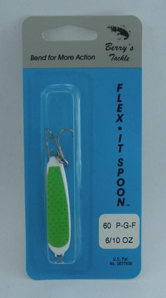 Berrys 60P-GF Flex it Spoon .6 oz White with Green Flash Scale