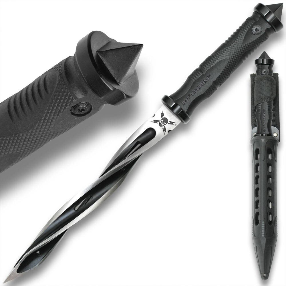 M48 Spiral Knife | Vortec Belt Sheath | Stainless Steel Blade | Overall 13.5"