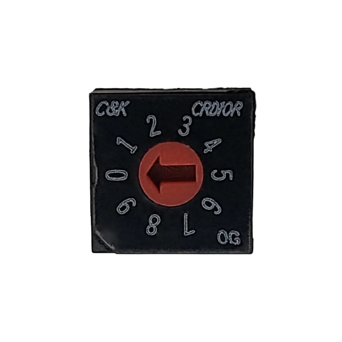 4pcs C&K 10 Position Rotary BCD Dip Switch Coded Binary Flush Panel Mount