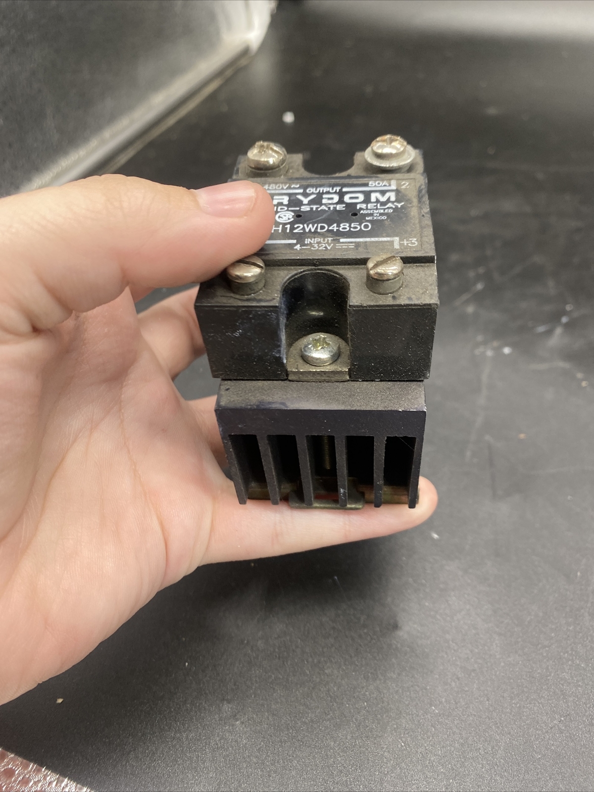 Crydom Solid State Relay Plus Bottom Part. H12WD4850.Free Shipping!! Pre Owned!!