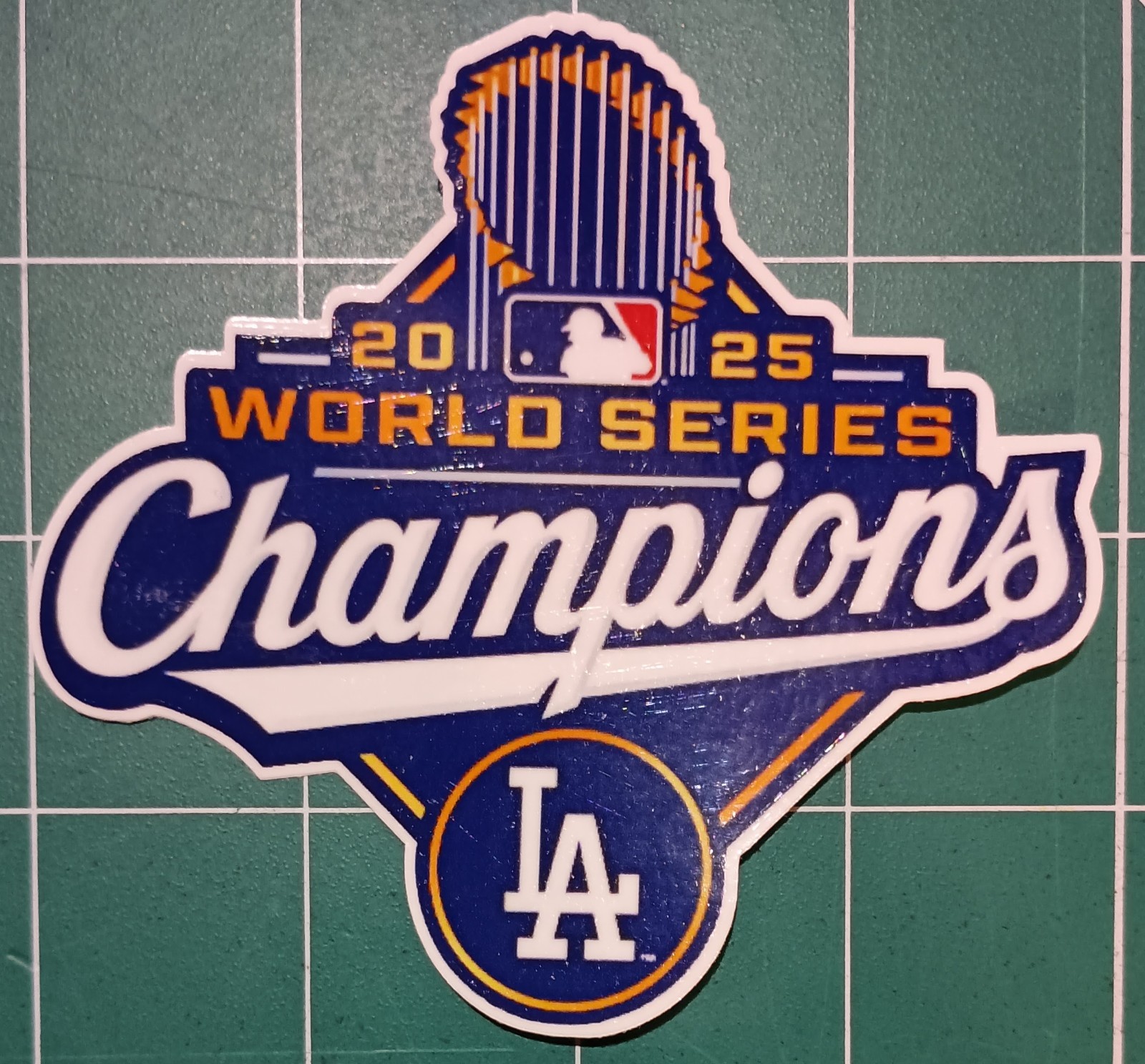 Los Angeles Dodgers 2025 World Series Champions 4" All-Weather Vinyl Decal