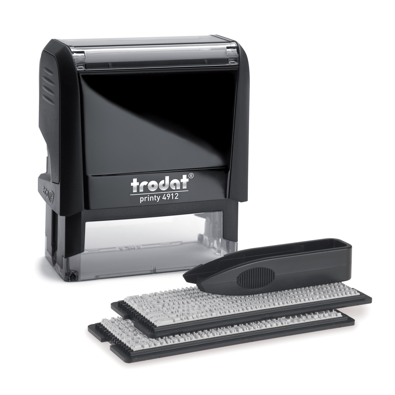 4912 Self Inking DIY 4 line Custom Rubber Stamp Kit Personalized for Name