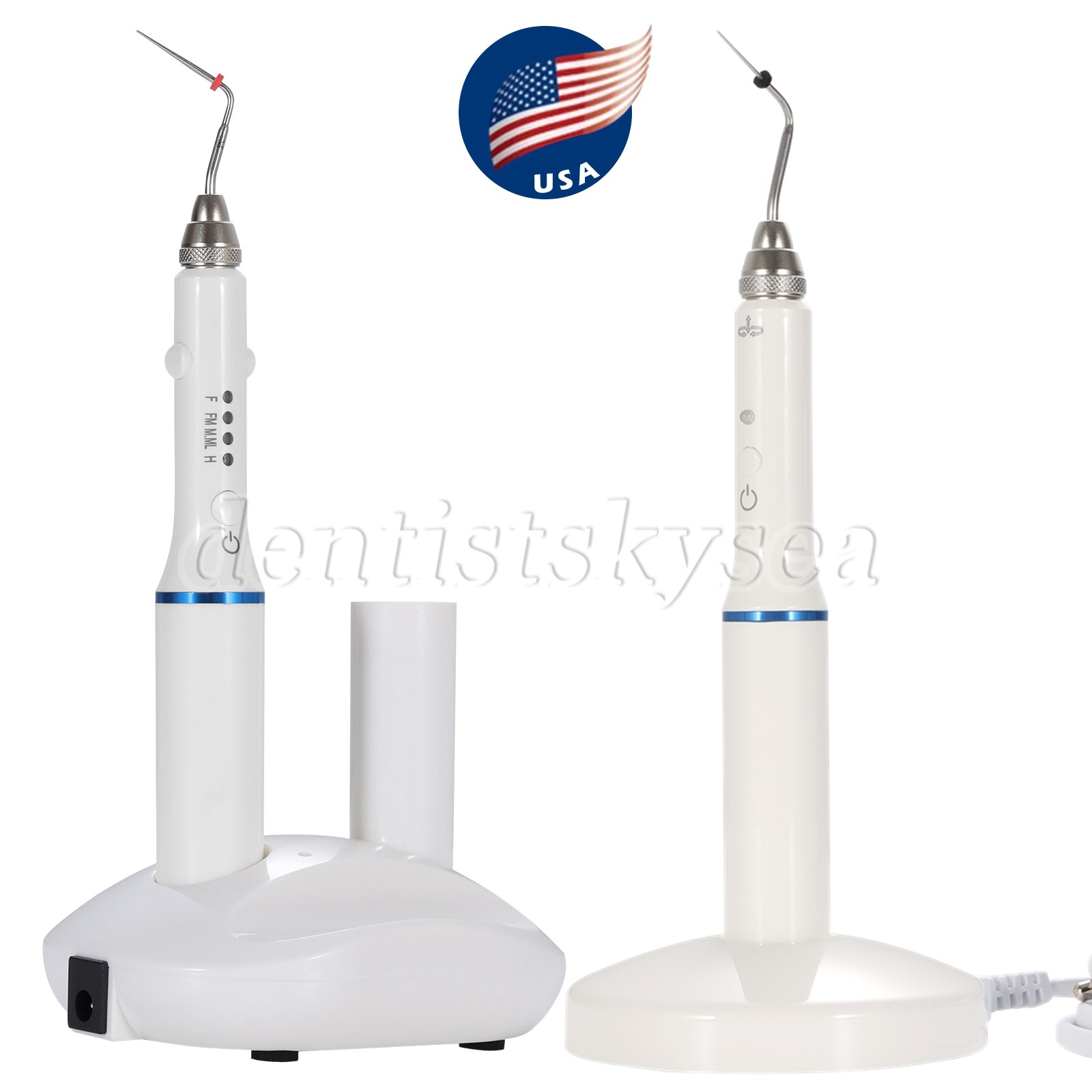 Dental Wireless Gutta Percha Obturation System Endo Heated Pen +Heated Tips