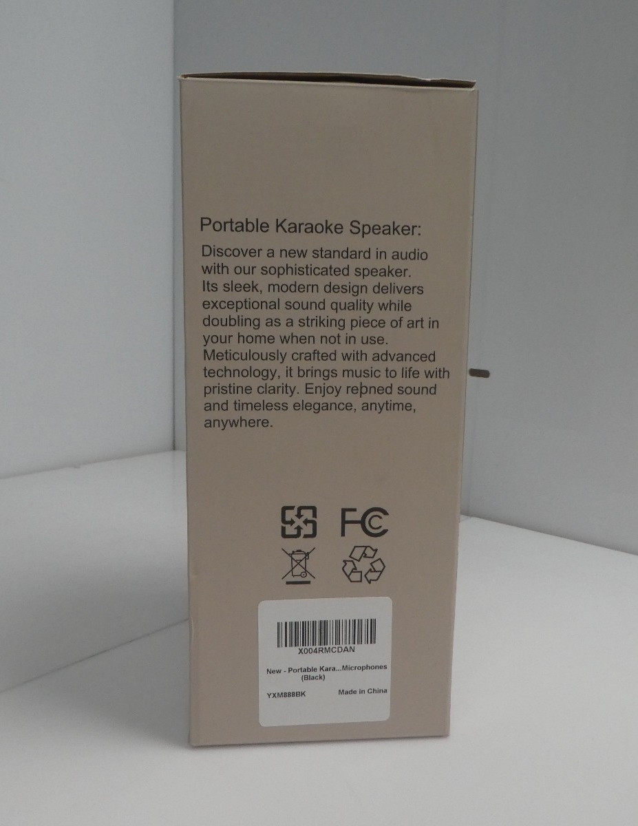 Portable Karaoke Speaker Black