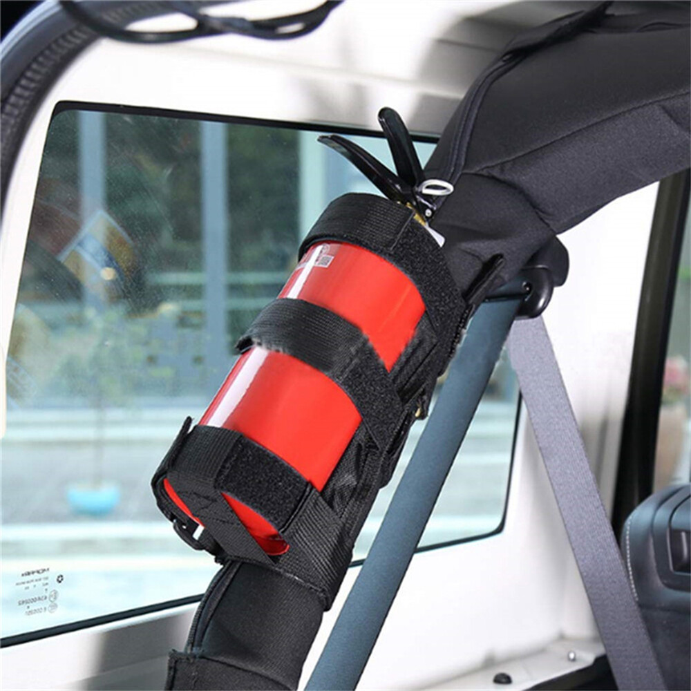 CarRoll Bar Fire Extinguisher Holder Car Accessories FireExtinguisher MountStrap
