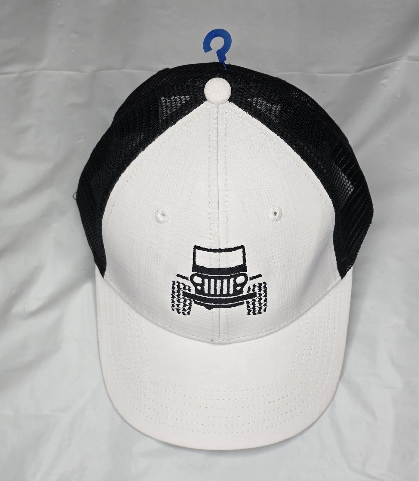 Taylor Made Jeep Low Profile Trucker Cap Hat Snapback White / Black