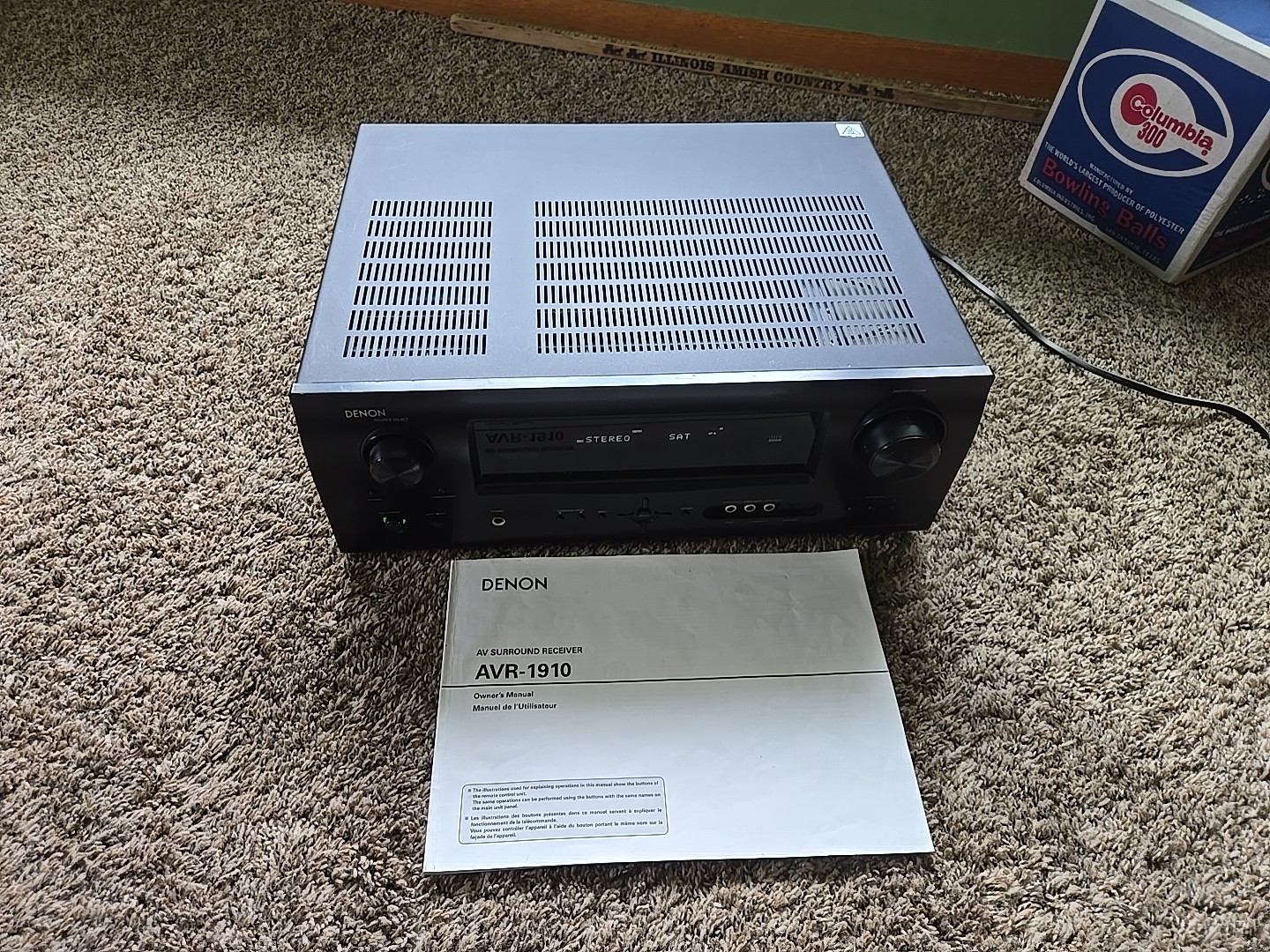 Denon AVR-1910 A V Digital Surround Sound HDMI Receiver - TESTED - With Manual
