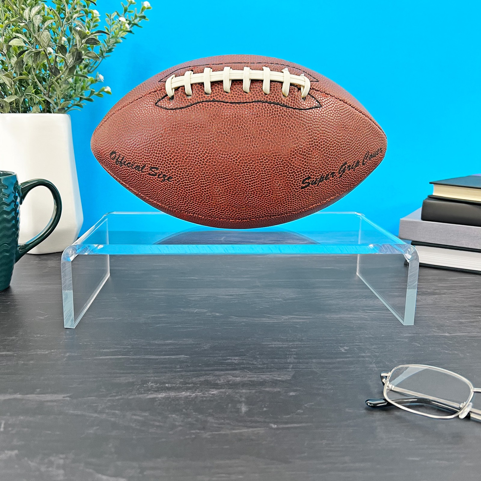 Plymor Clear Acrylic Rectangular Display Riser, 3" H x 12" W x 6" D (3/8" thick)