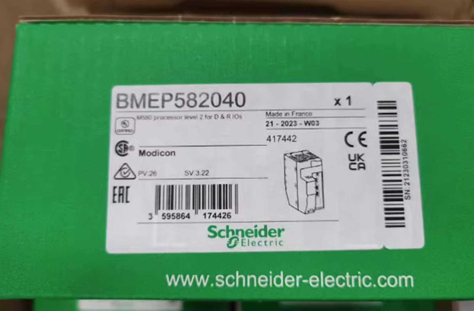 NEW BMEP582040 BRAND Schneider Electric Modicon BME-P582-040 M580