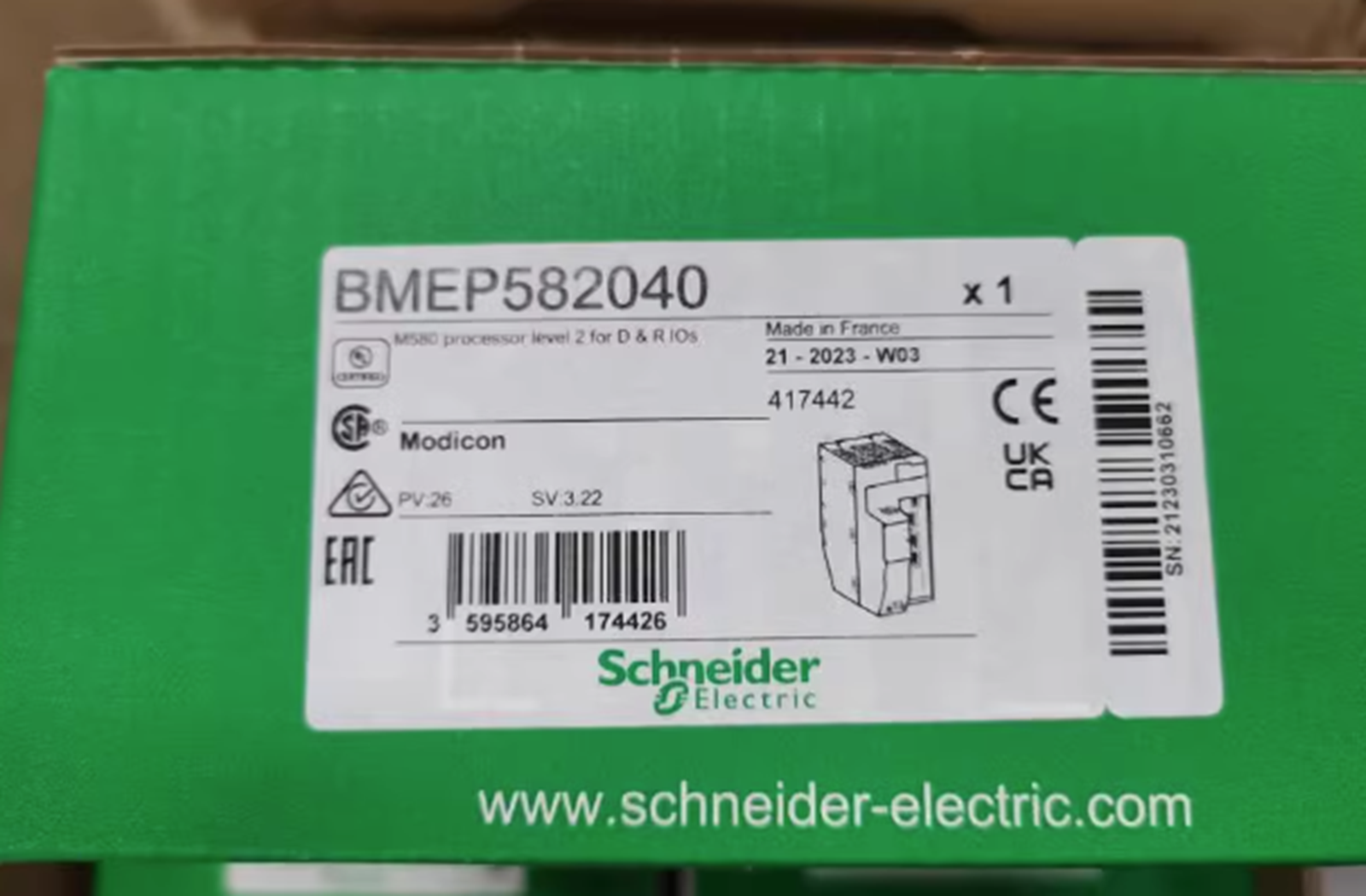 NEW BMEP582040 BRAND Schneider Electric Modicon BME-P582-040 M580