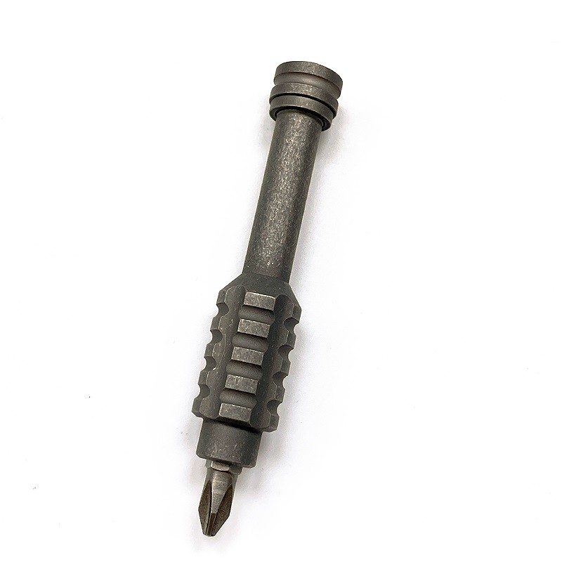 Titanium Pocket Screwdriver Portable EDC Multi Tools Phillips Flat Bit Riding
