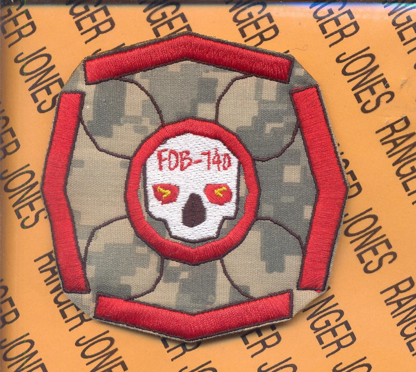 2nd Bn 7th Special Forces Group Airborne SFGA ODA FOB-740 OEF OIF IBA patch