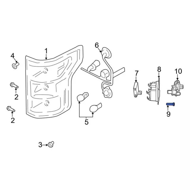 Genuine Ford Blind Spot Detection System Warning Sensor Screw W505944-S450