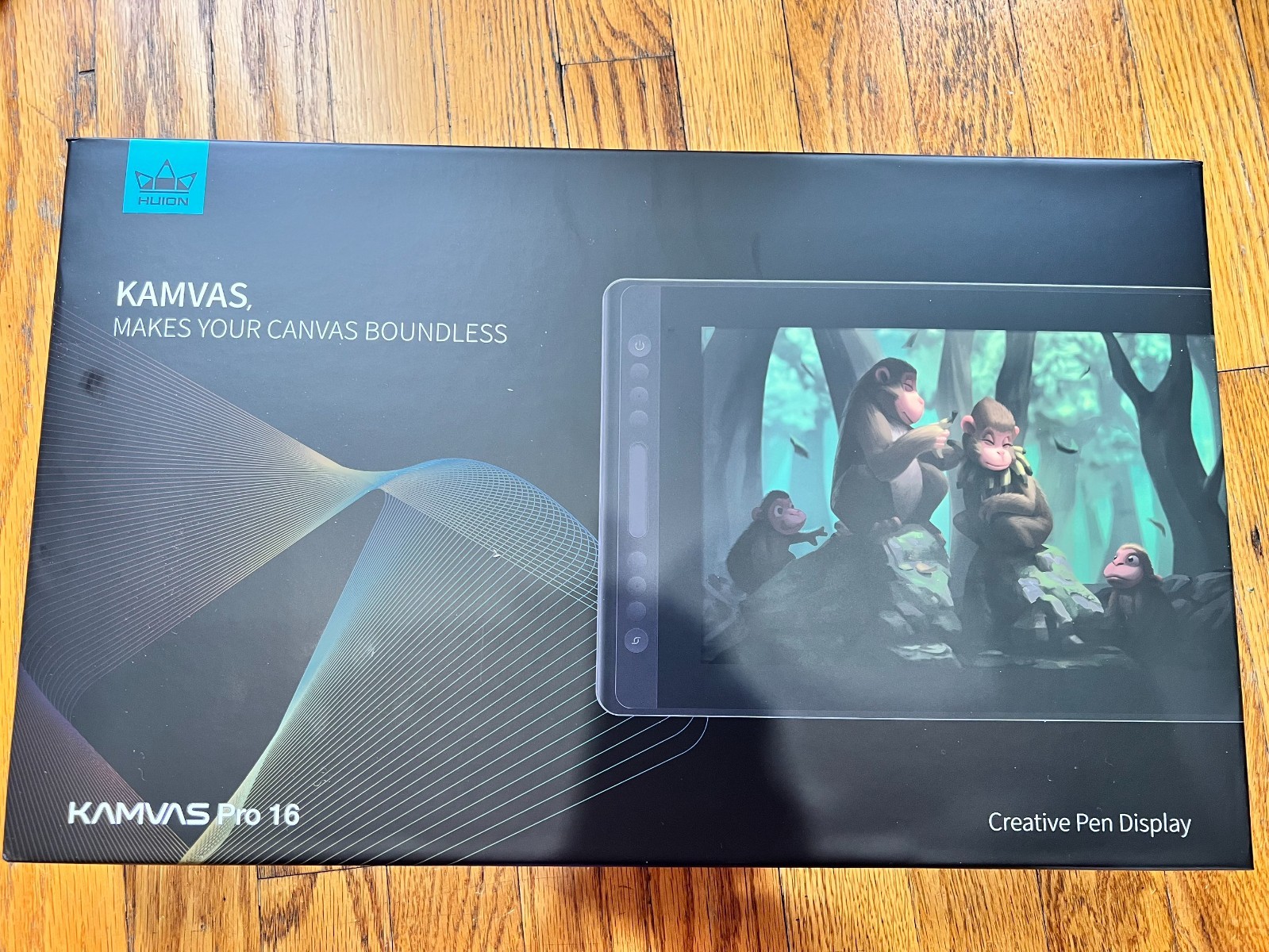 HUION KAMVAS PRO 16 Graphic Drawing Monitor Pen Display+Touch Bar with Stand