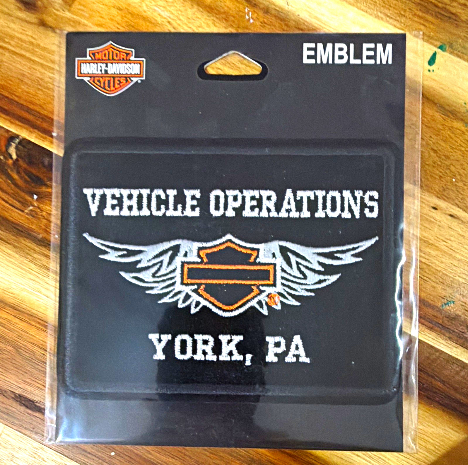 Harley-Davidson Vehicle Operations York PA Global Products Emblem Patch