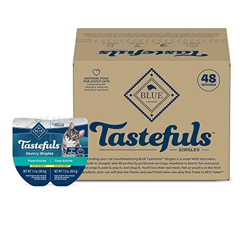 Blue Buffalo Tastefuls Savory Singles Adult Cuts in Gravy Wet Cat Food, Tuna