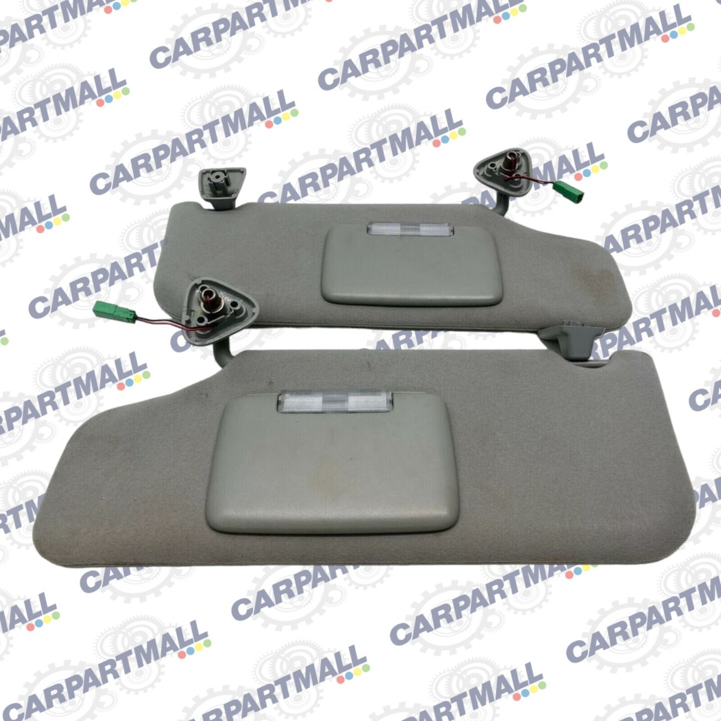 05 06 07 FORD FREESTYLE SUNVISOR LEFT & RIGHT SUN VISOR SHADE SET PAIR CLOTH OEM