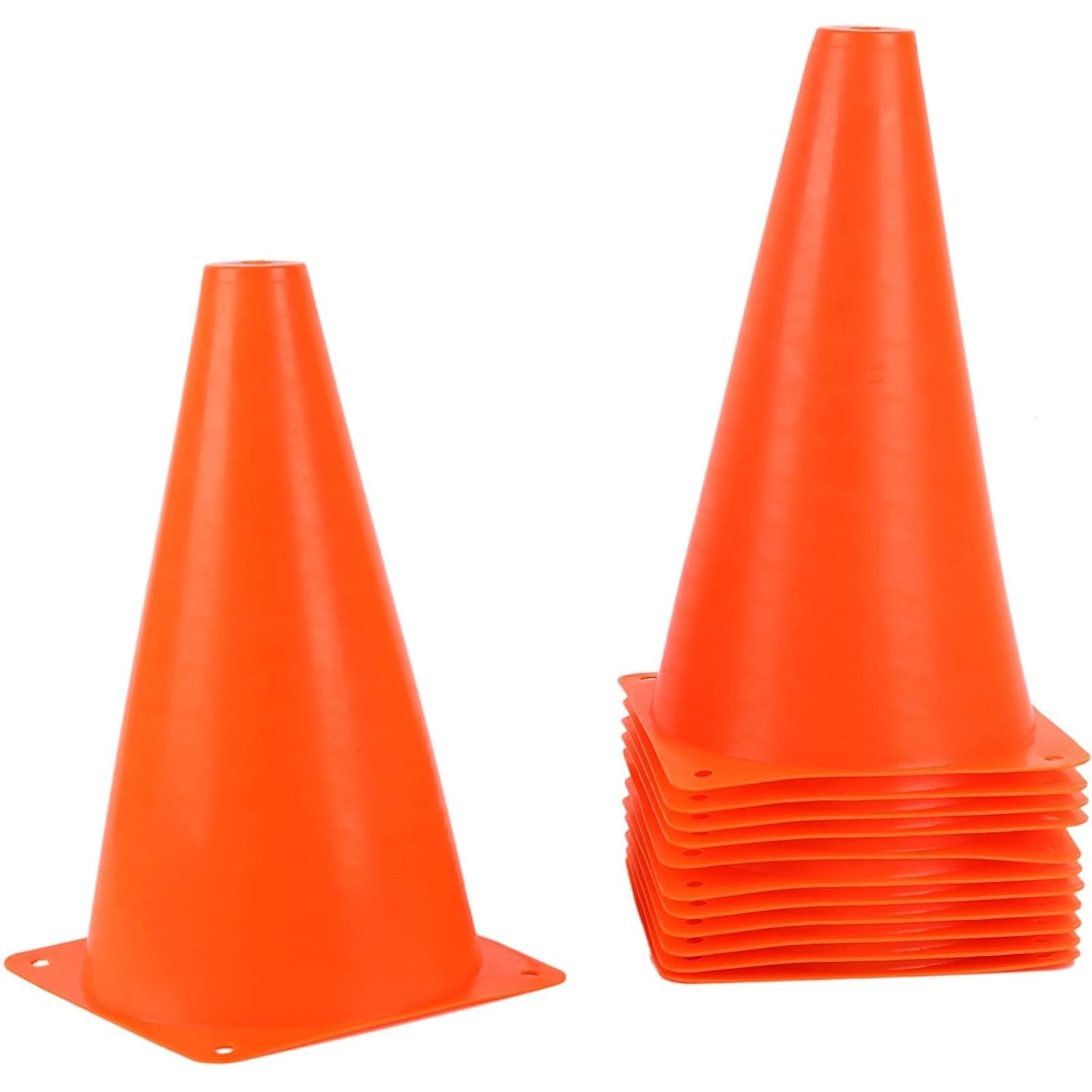 Juvale Motorcycle Practice Cones - 9" x 5.5", Orange, 12-Pack - for...