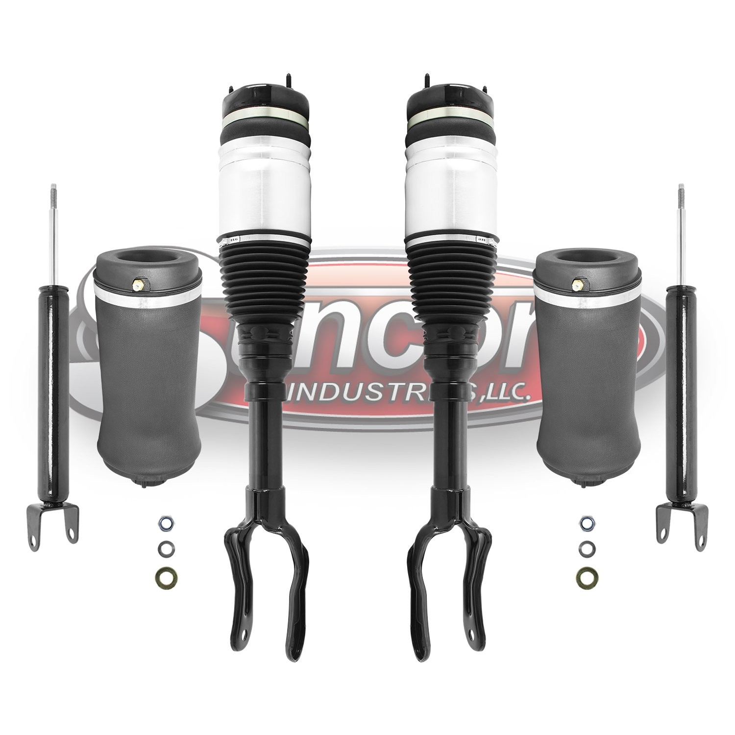 Front Air Struts & Rear Suspension Shocks & Springs - 11-15 Jeep Grand Cherokee