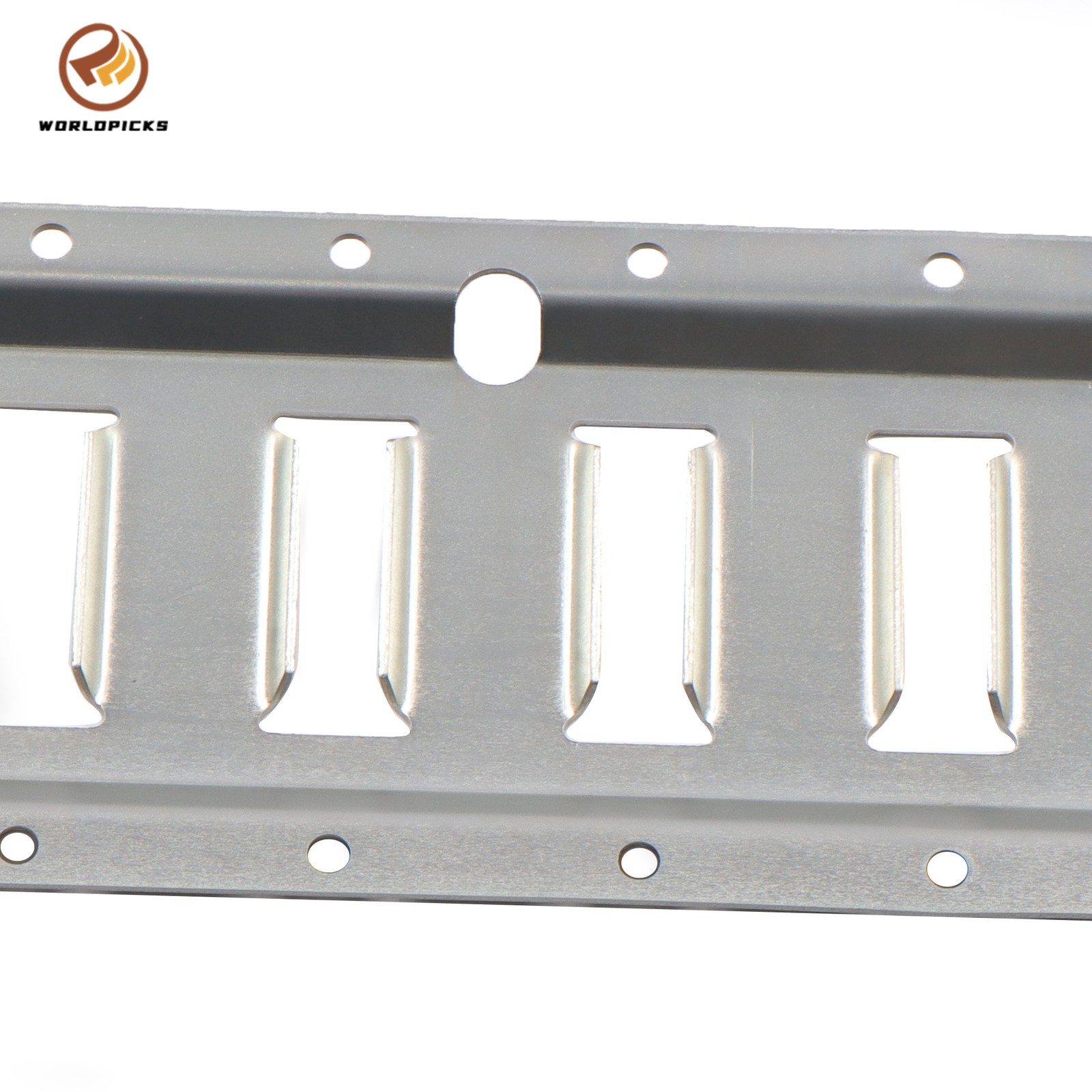 5' E Track Tie Down Rail 6 Pieces, Silver Galvanized, Universal Cargo Rail