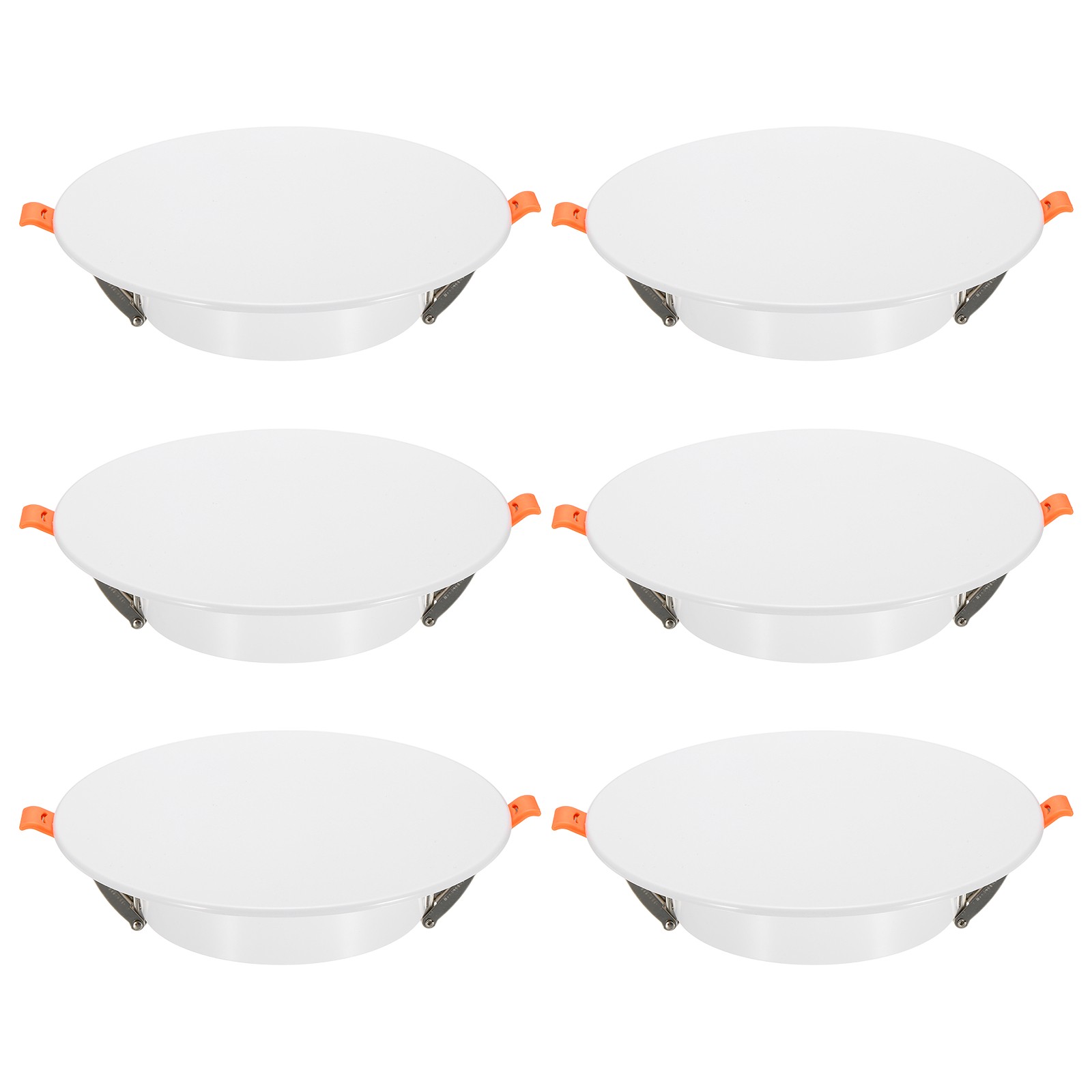 6Pcs 185mm/7.3" Round Ceiling Cover Plate, Cap Access Panel for 4.9-6.9", White