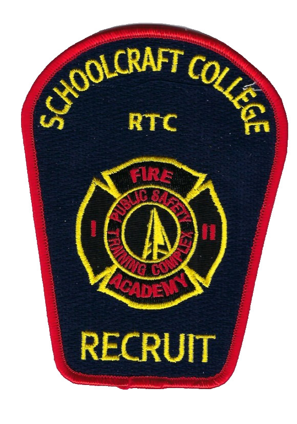 Schoolcraft College Public Safety Training Complex Fire Academy RECRUIT patch