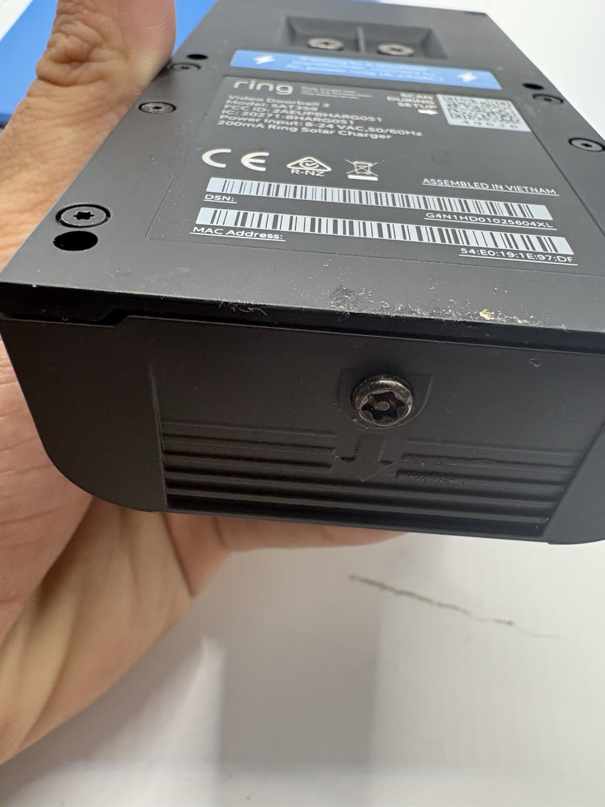 Ring Doorbell Camera little crack on screen