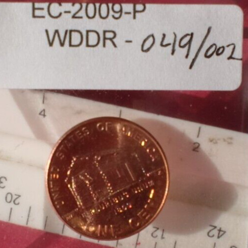 2009P Lincoln WDDR-049/ 002 Early childhood Doubled Die Error Cent