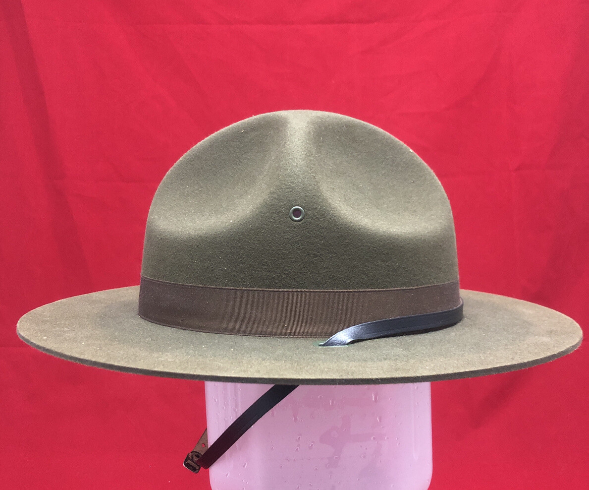 WW2  1944 U.S ARMY Drill Instructor Sergeant Hat Service Field Olive Drab NEW