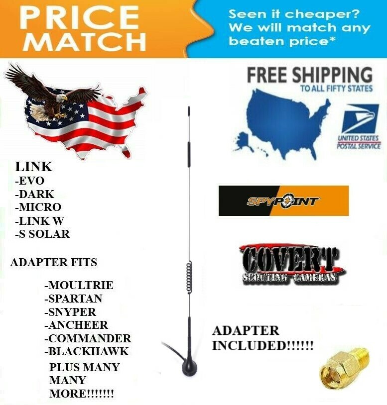 4G Outdoor Cellular Antenna SPYPOINT Link-EVO Micro Spartan Many More FREE SHIP!