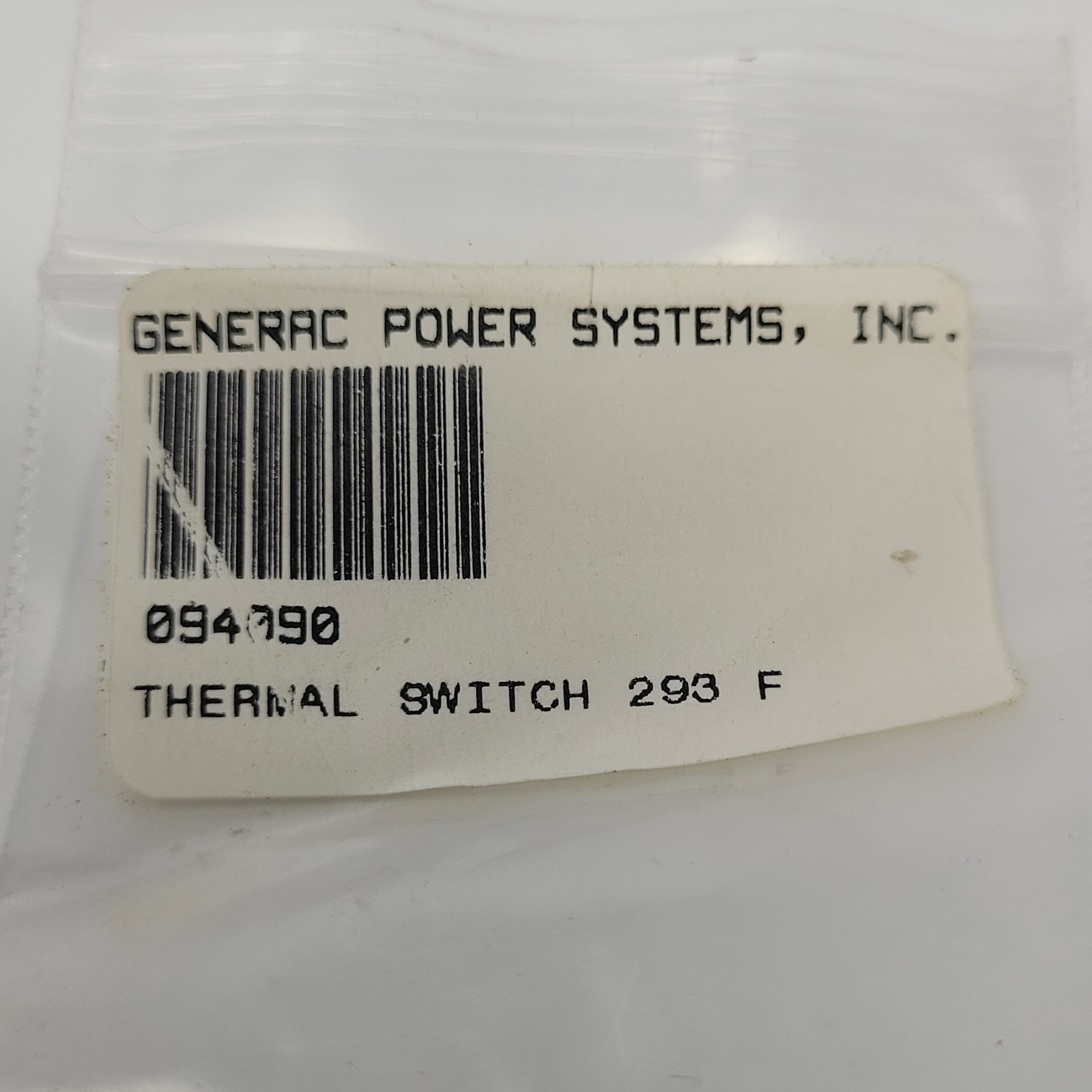 Generac 094090 Thermal Switch 293 F - NEW