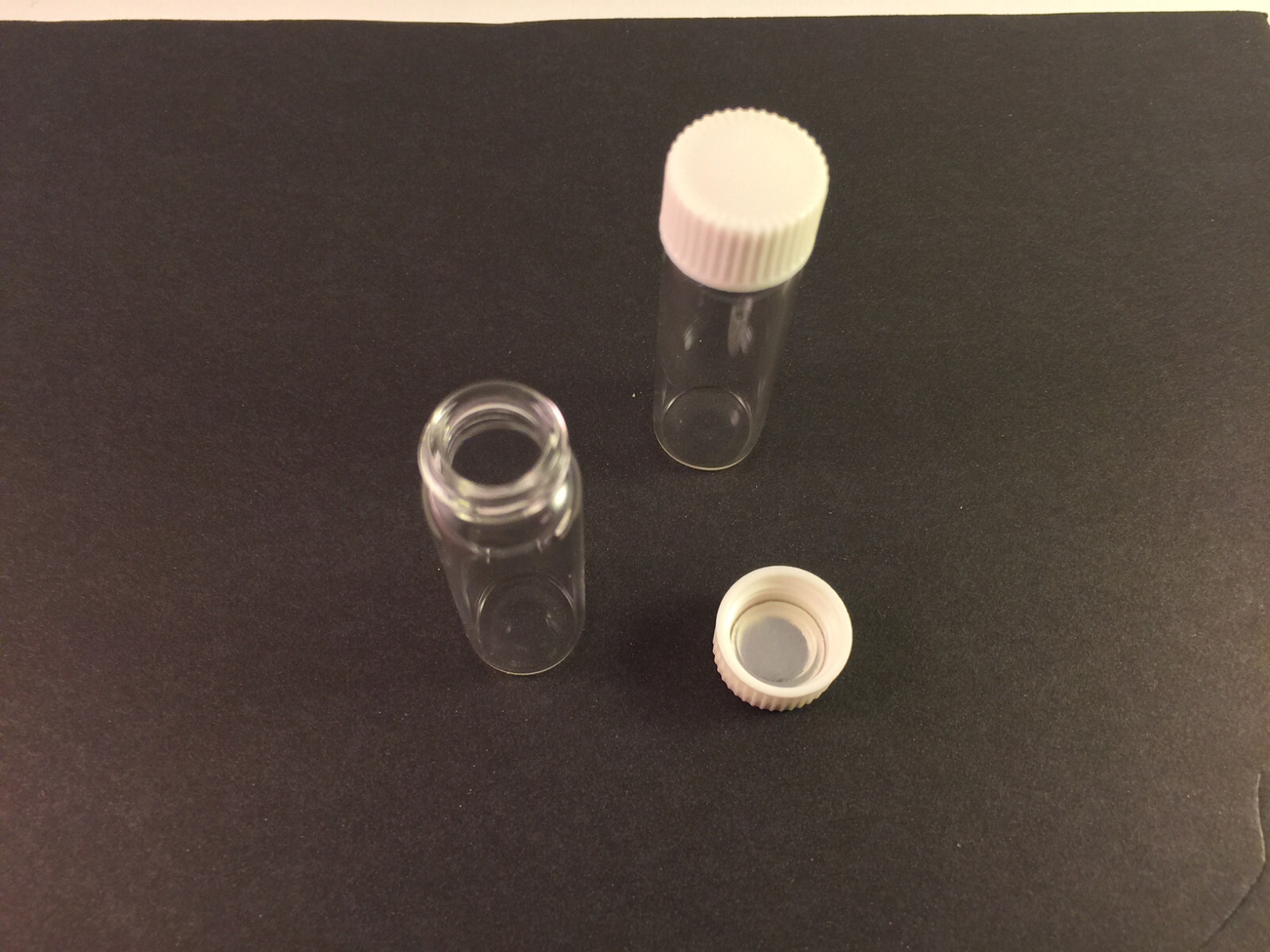 10Pcs 7mL Small Glass Vials Bottles Clear Containers With Screw Cap