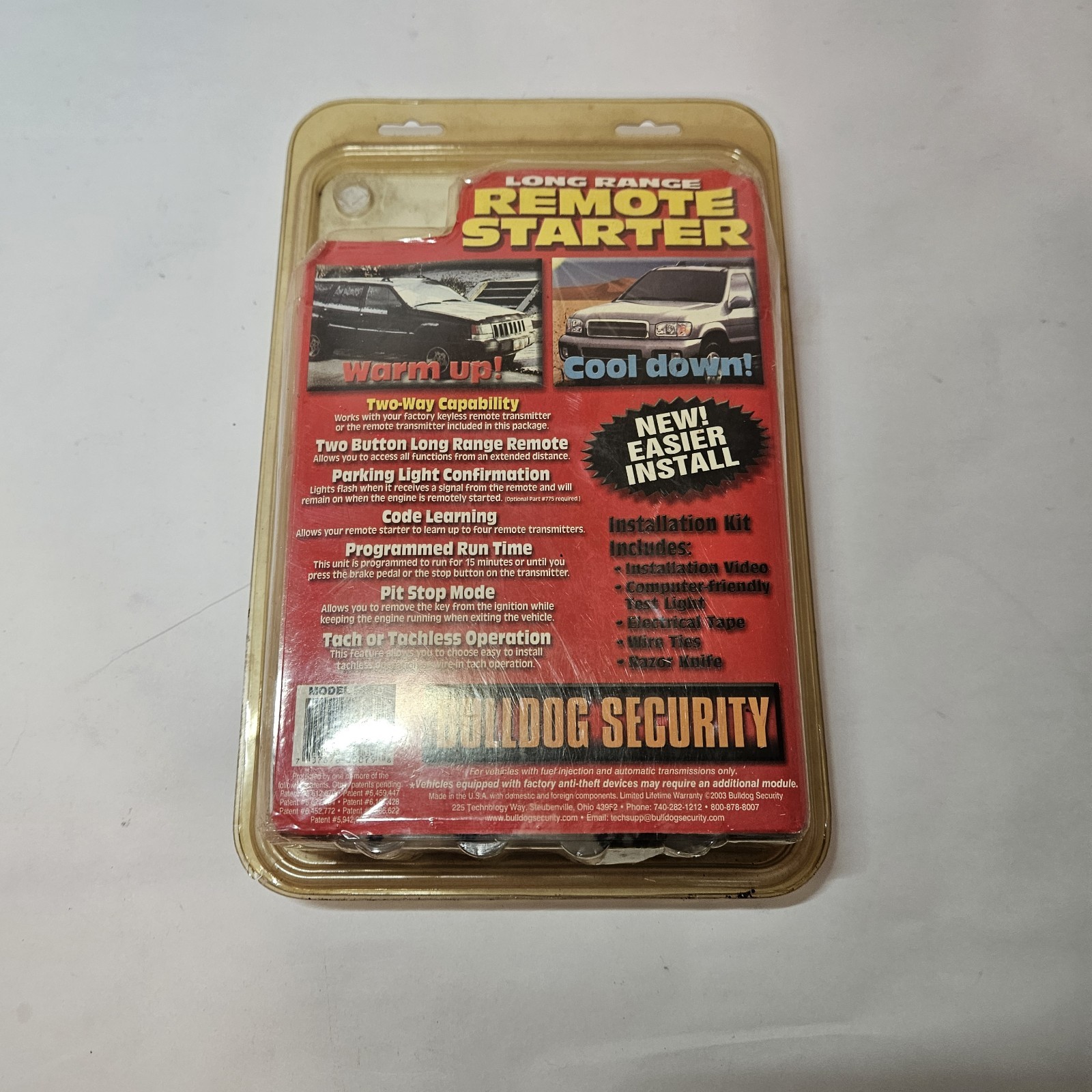 Vintage Bulldog Security Long Range Remote Starter Rs79