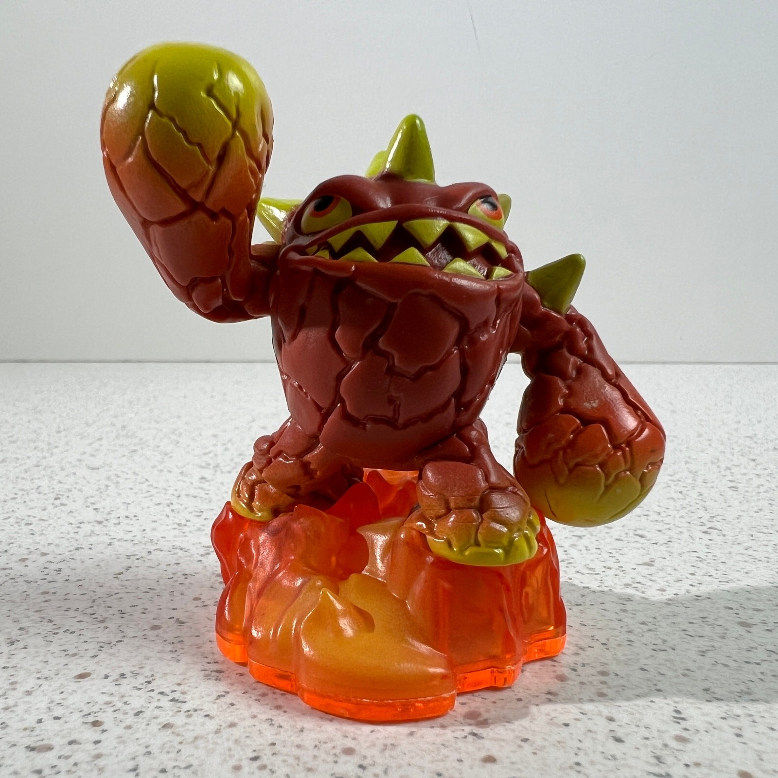 2012 Activison Skylanders Adventure Fire Eruptor Action Figure Orange Base