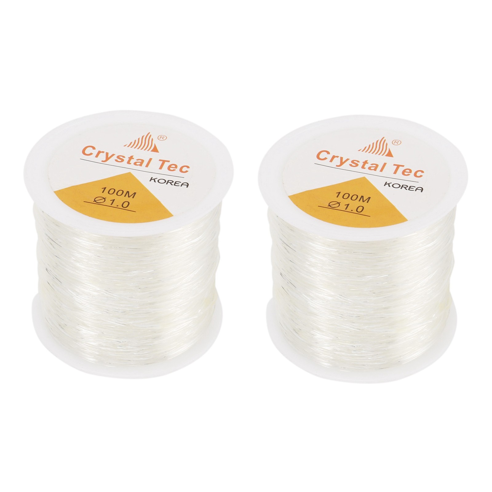 2X 1mm Clear Bead Cord Crystal Elastic Stretchy Bracelet String for Jewelry5595