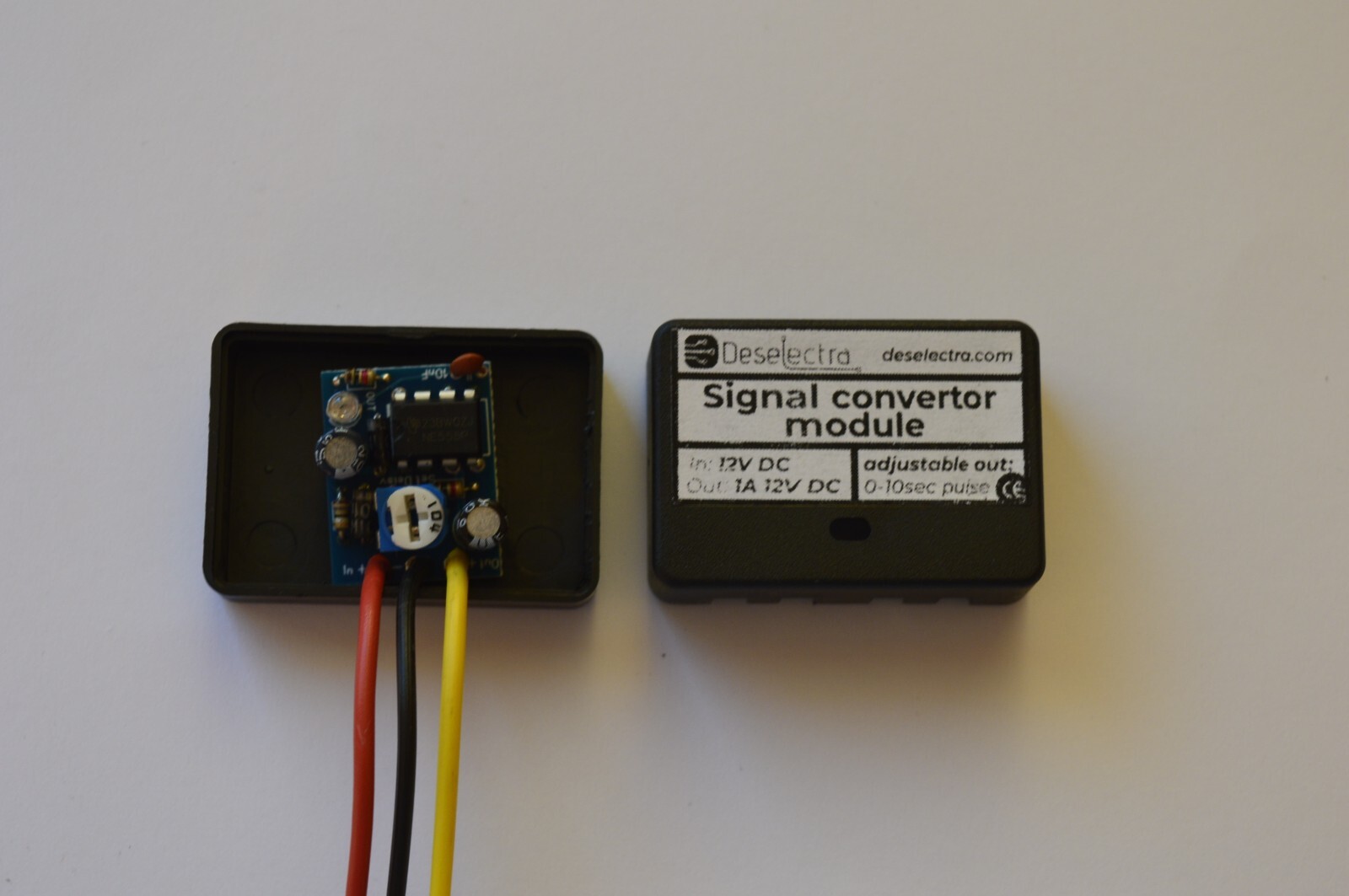 Car Module Convert Constant ON signal to adjustable 0-10sec single pulse 12V box
