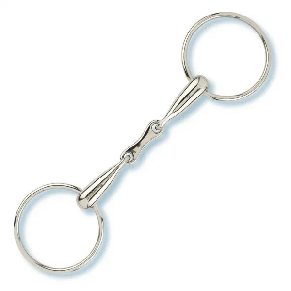 Stübben water snaffle French link, hollow snaffle, double broken size 15.5 new