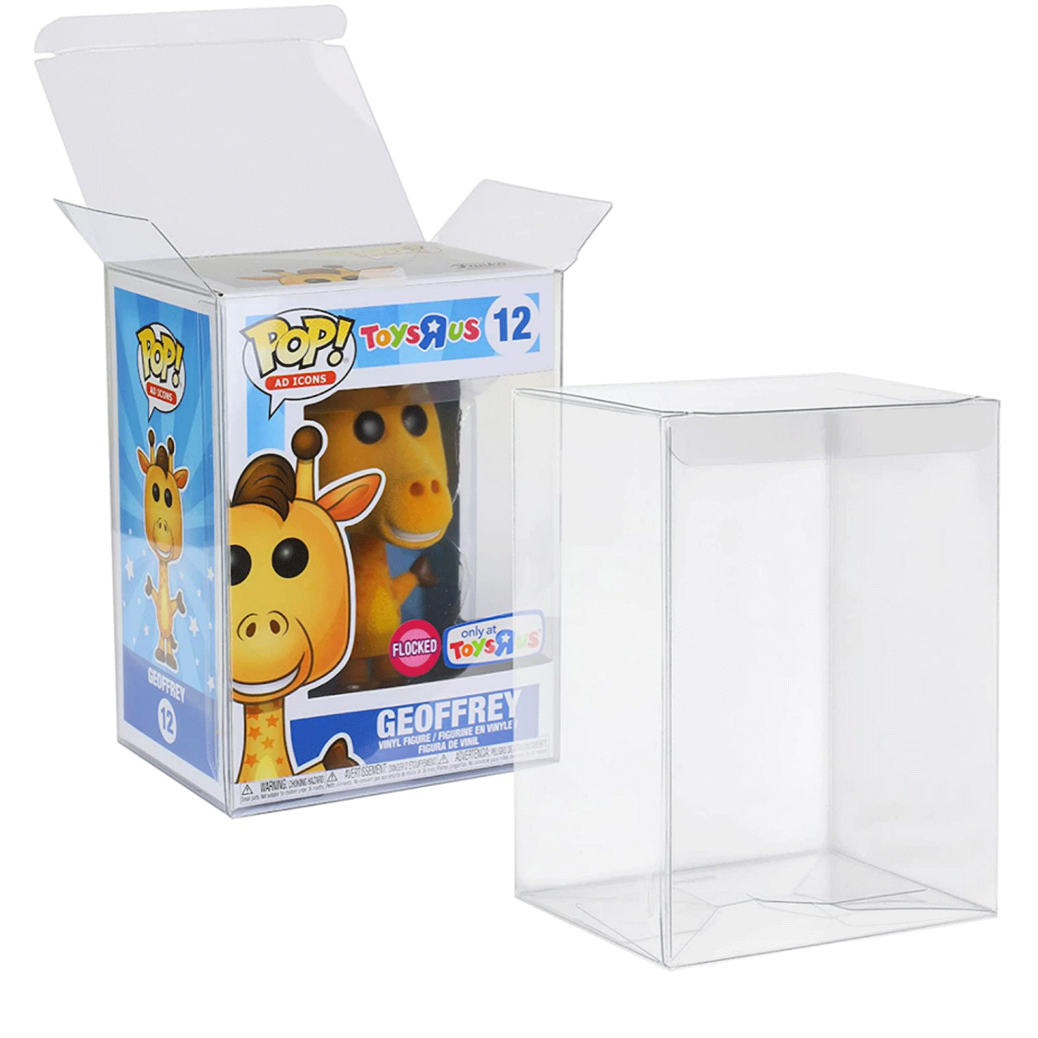 Pop Protector Compatible with 4" Funko POP! Figures Clear Pop Case Display Box