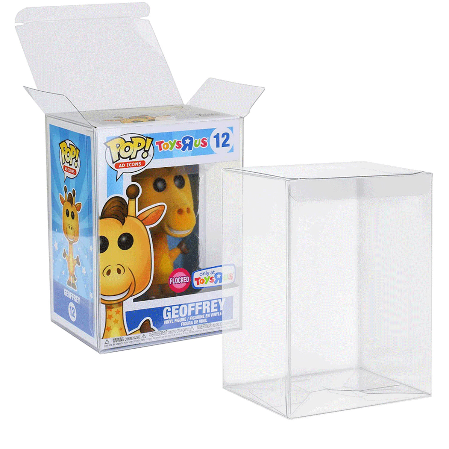 Pop Protector Compatible with 4" Funko POP! Figures Clear Pop Case Display Box