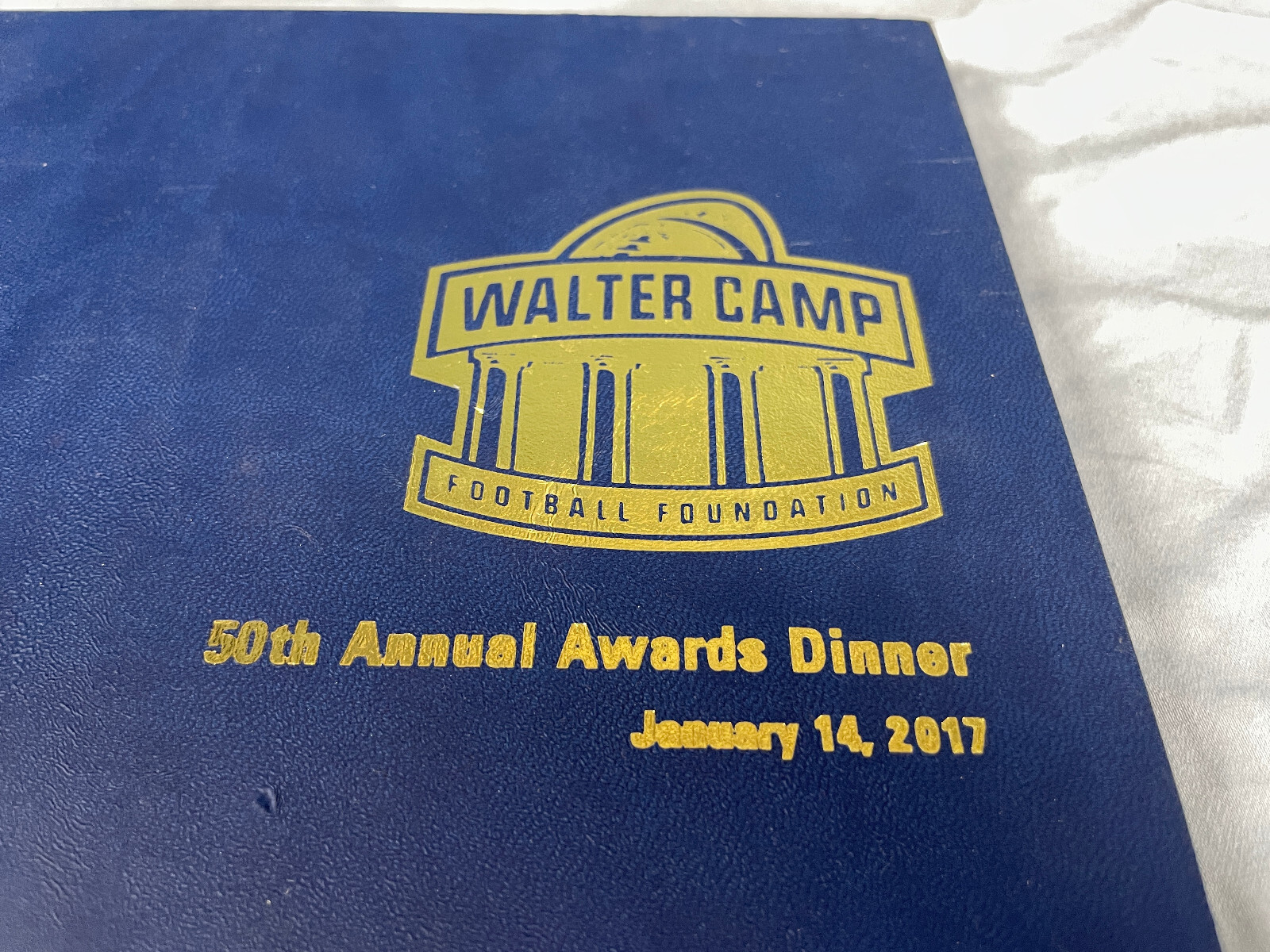 2017 Walter Camp Awards Dinner program book with Jackson Cook Garrett McCaffrey