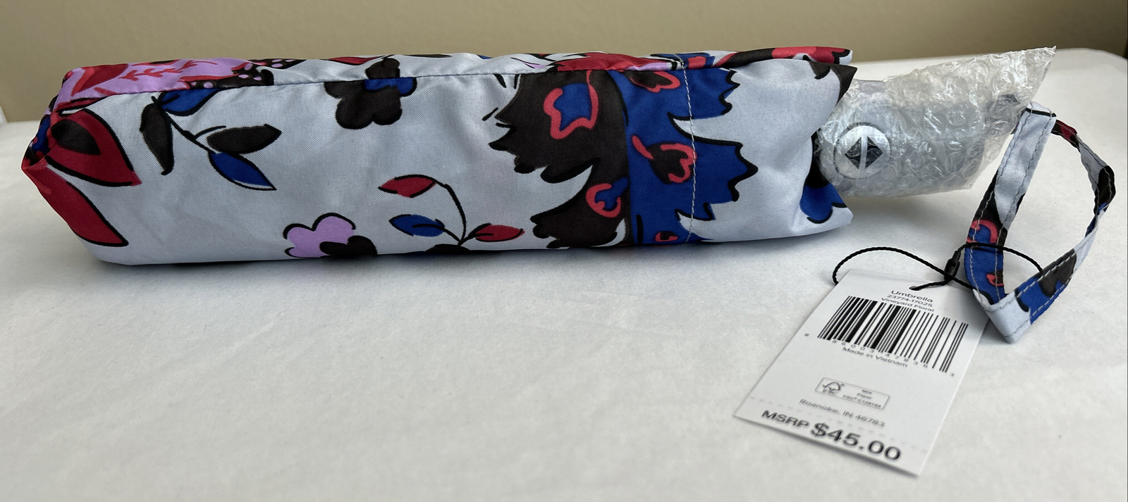 New ! Vera Bradley ~Automatic Open/Close Umbrella~ Vineyard Floral ~ (#23774)