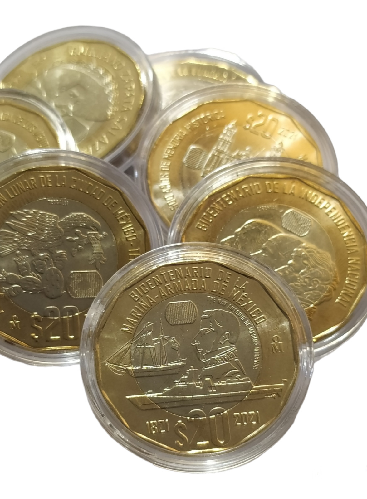 $ 20 Pesos Marina- Independencia- Zapata- Veracruz- Menonitas - 500 años Tenoch