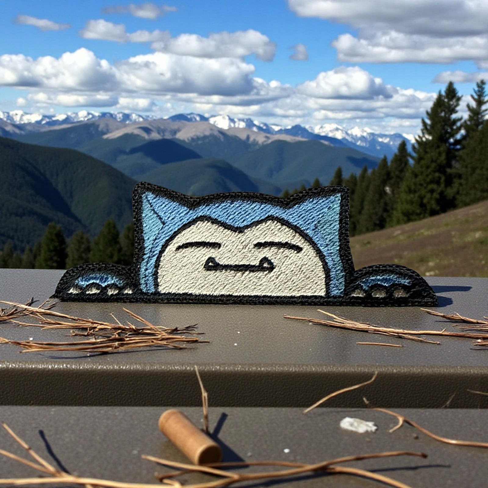 Snorlax Embroidery Patch 2.59" X 3.89"