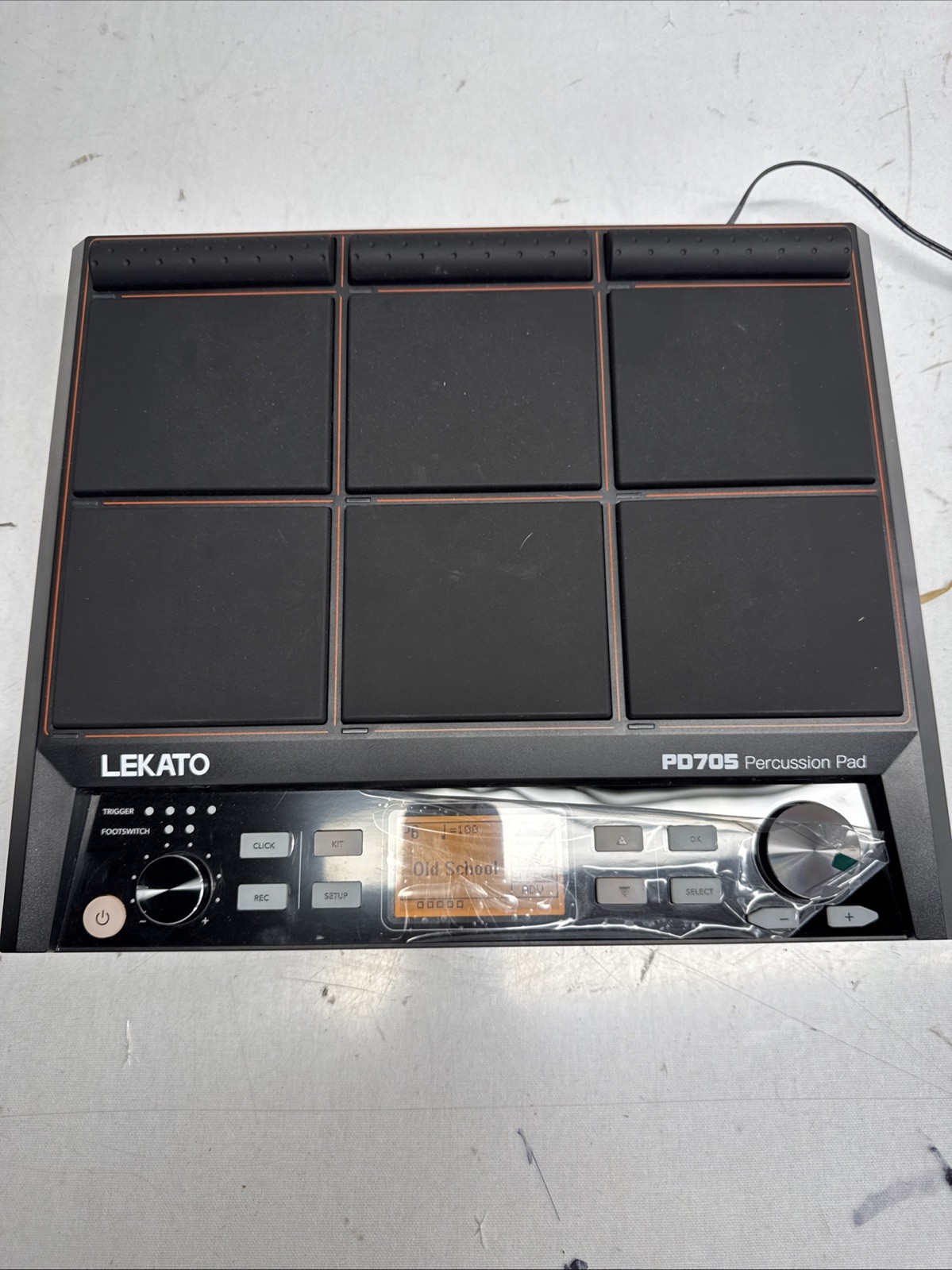 LEKATO PD705 Percussion Sample Pad 9-Trigger Electronic Drum USB MIDI Multipad