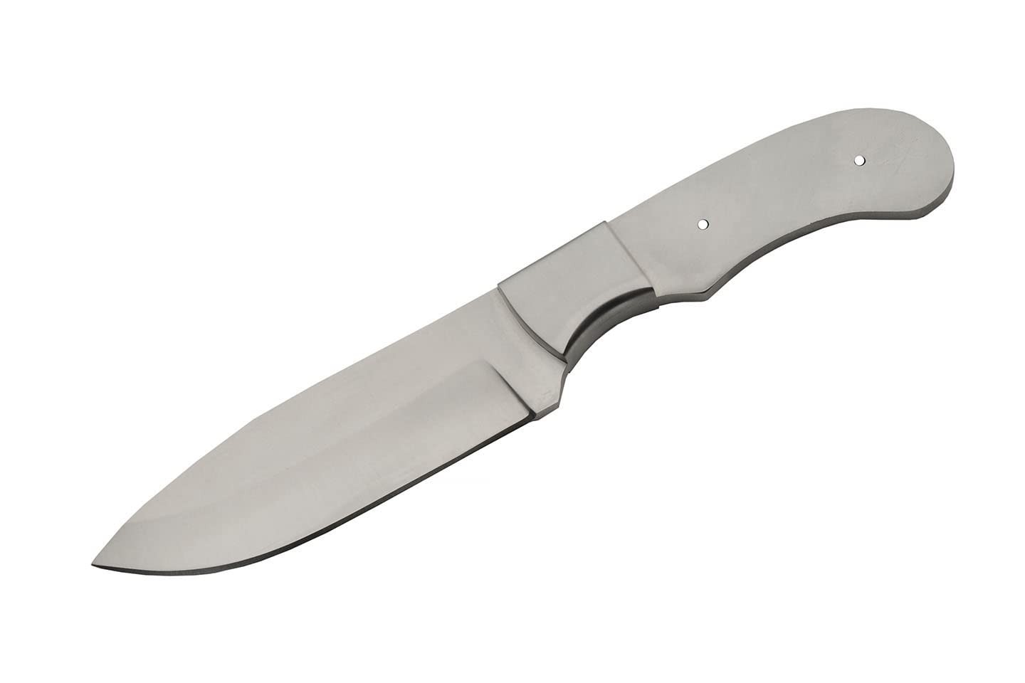 Supplies BL-7735 Full Tang Stainless Steel Drop Point Knife Blade Blank, 8" L...