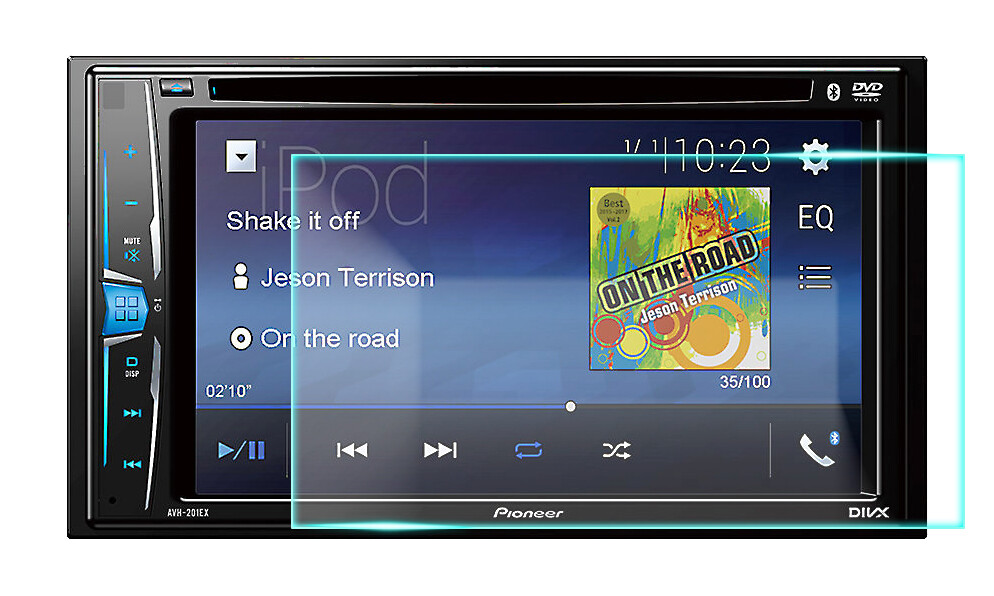 Crystal Clear Screen Protector for Pioneer AVH-201EX In-Dash Navigation
