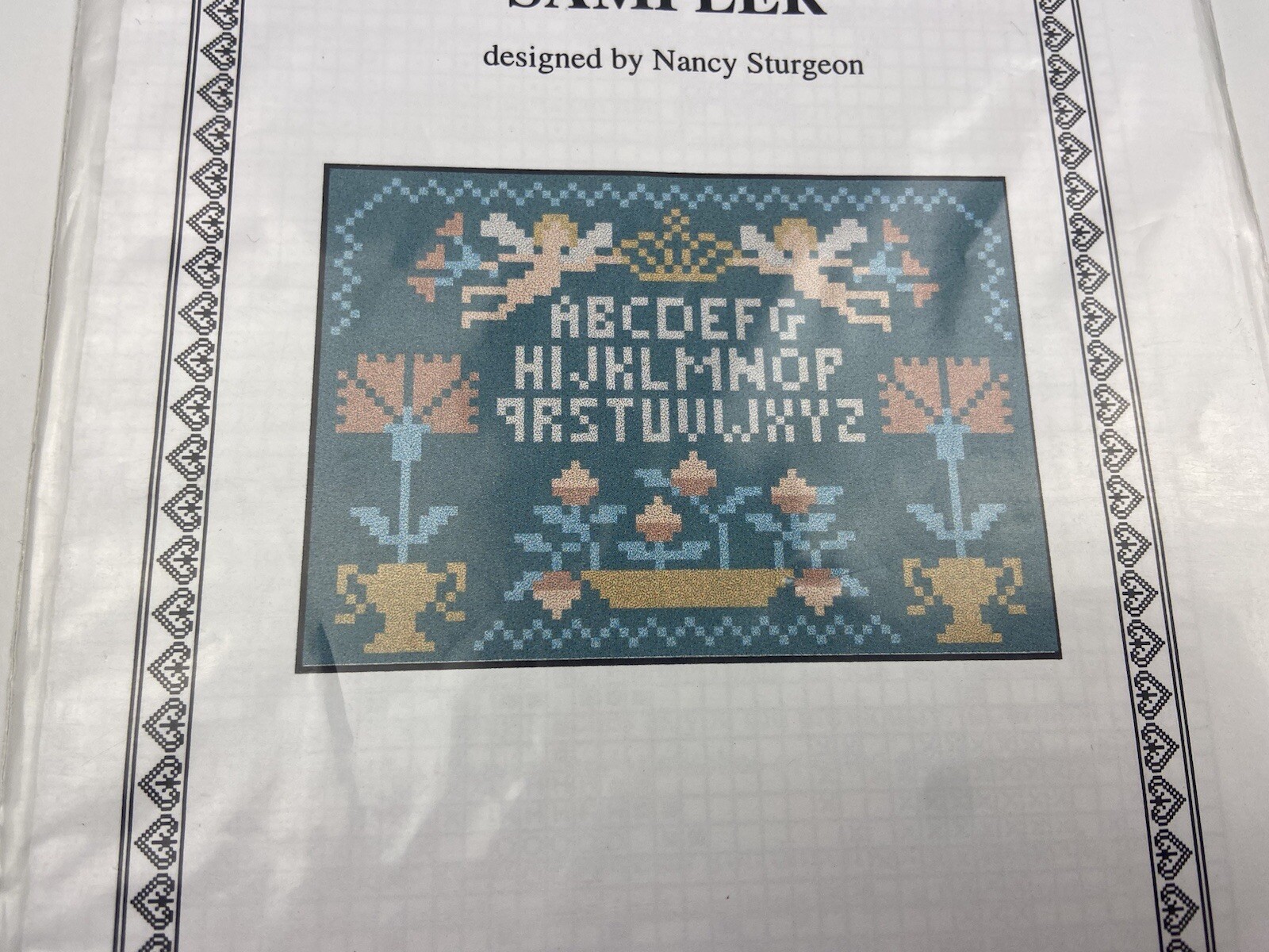 Threads Through TIme The Angel Sampler Counted Cross Stitch Pattern